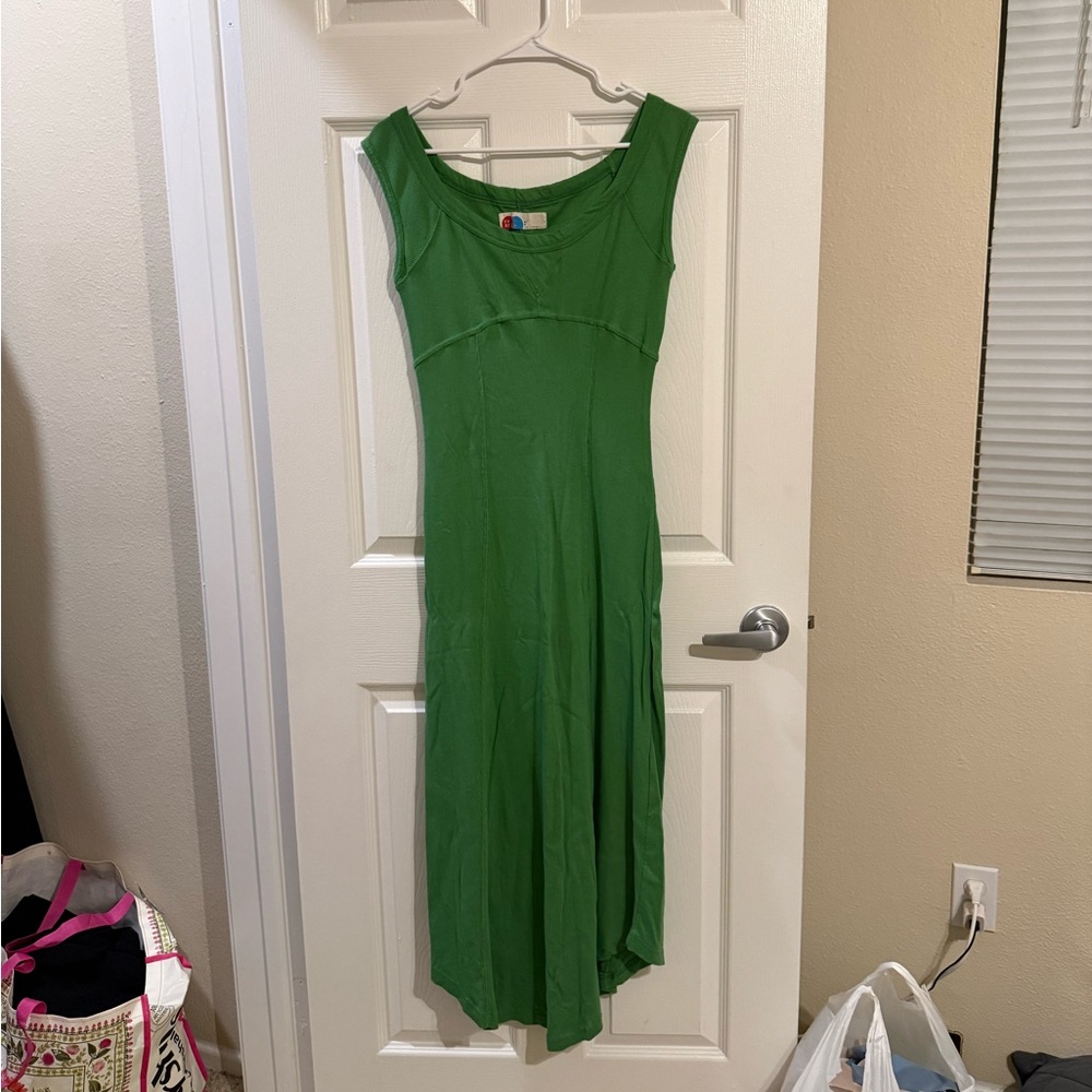 Free People Beach Green Midi Dress